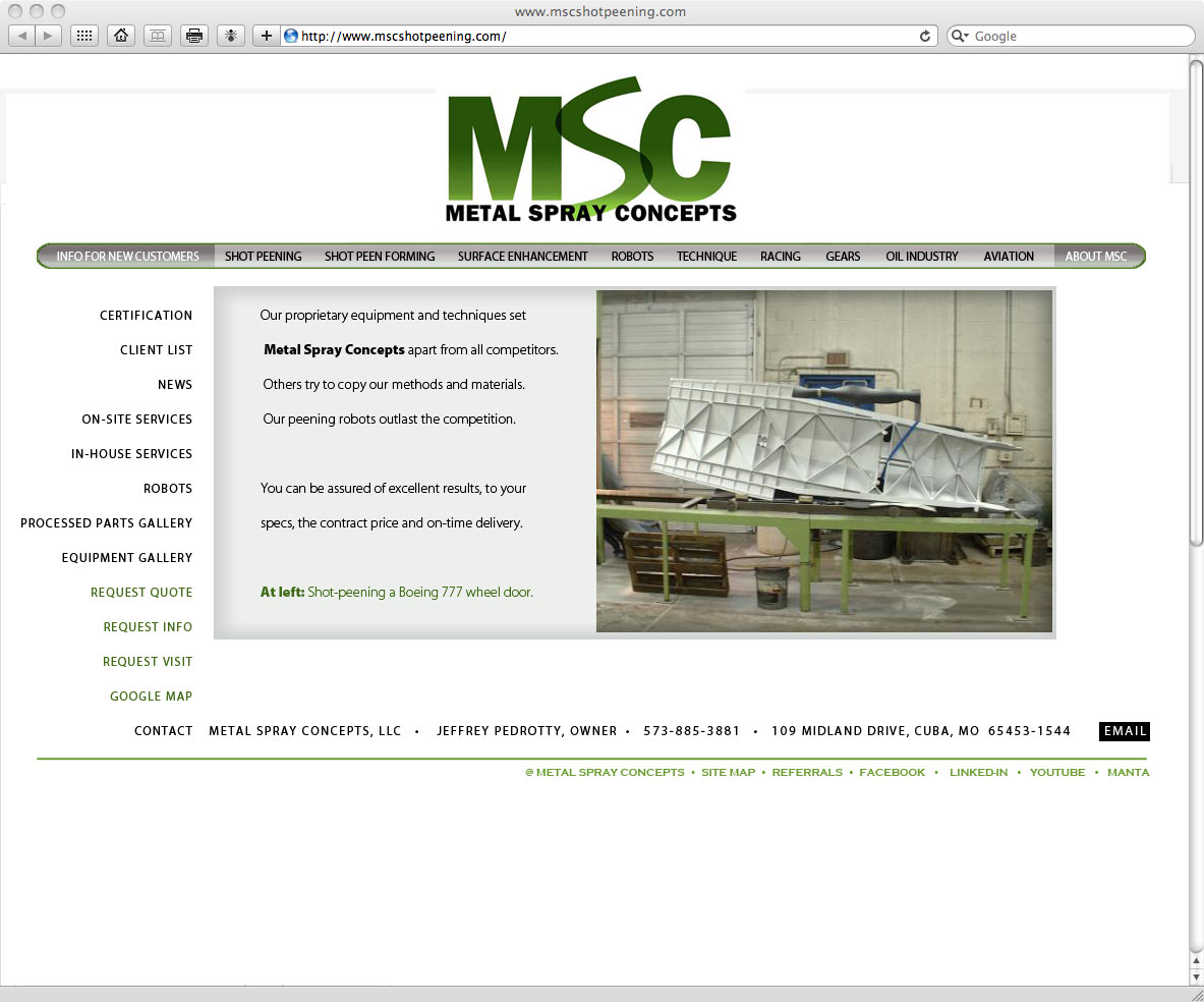 MSC shotpeening
